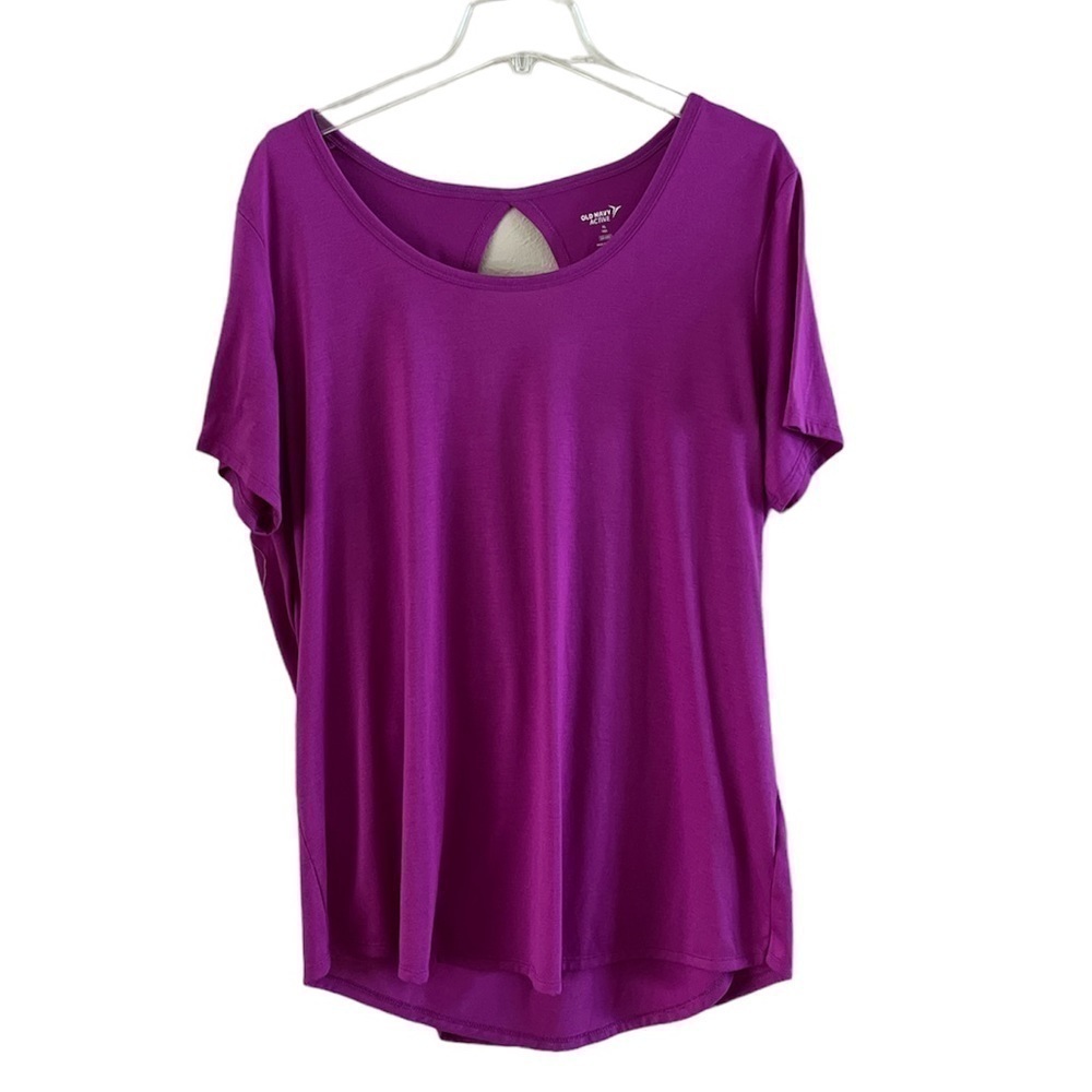 Old Navy Active purple top crossed back size extra large tall